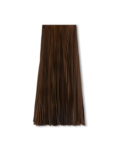 TEEL PLEATED MIDI SKIRT