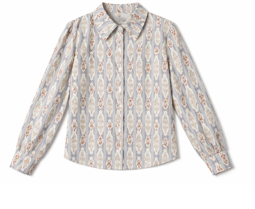 STRIPE PRINTED BLOUSE