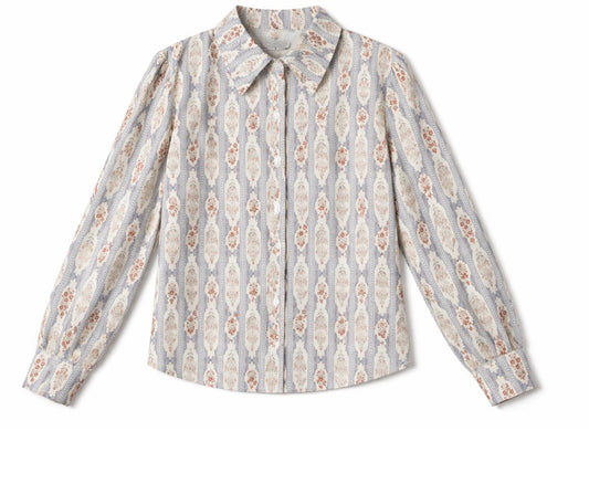 STRIPE PRINTED BLOUSE