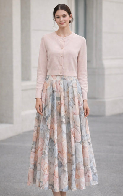 FLAIRY FLORAL SKIRT