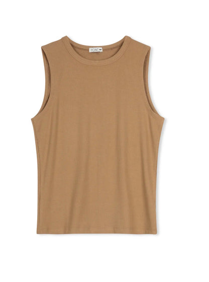 POINT CREW NECK TANK