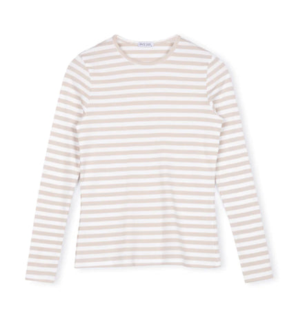 RIB STRIPE PINER TEE