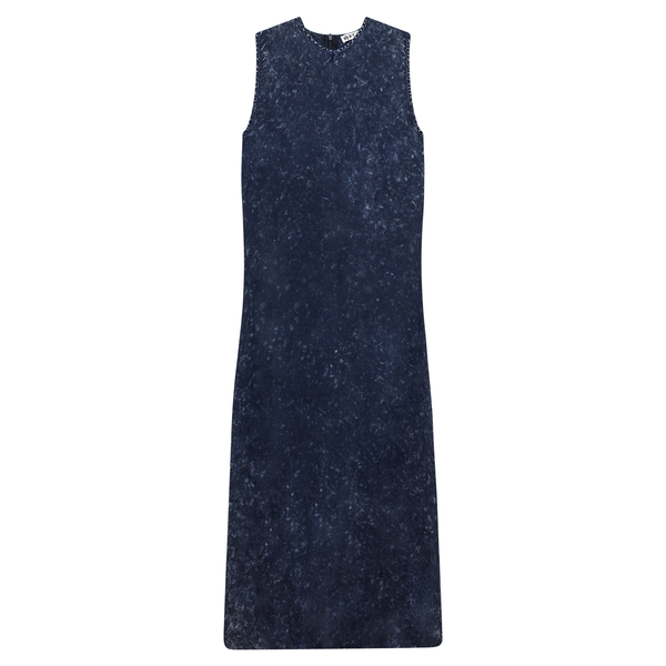 DARK DENIM WASH MAXI JUMPER