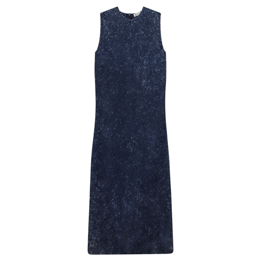 DARK DENIM WASH MAXI JUMPER