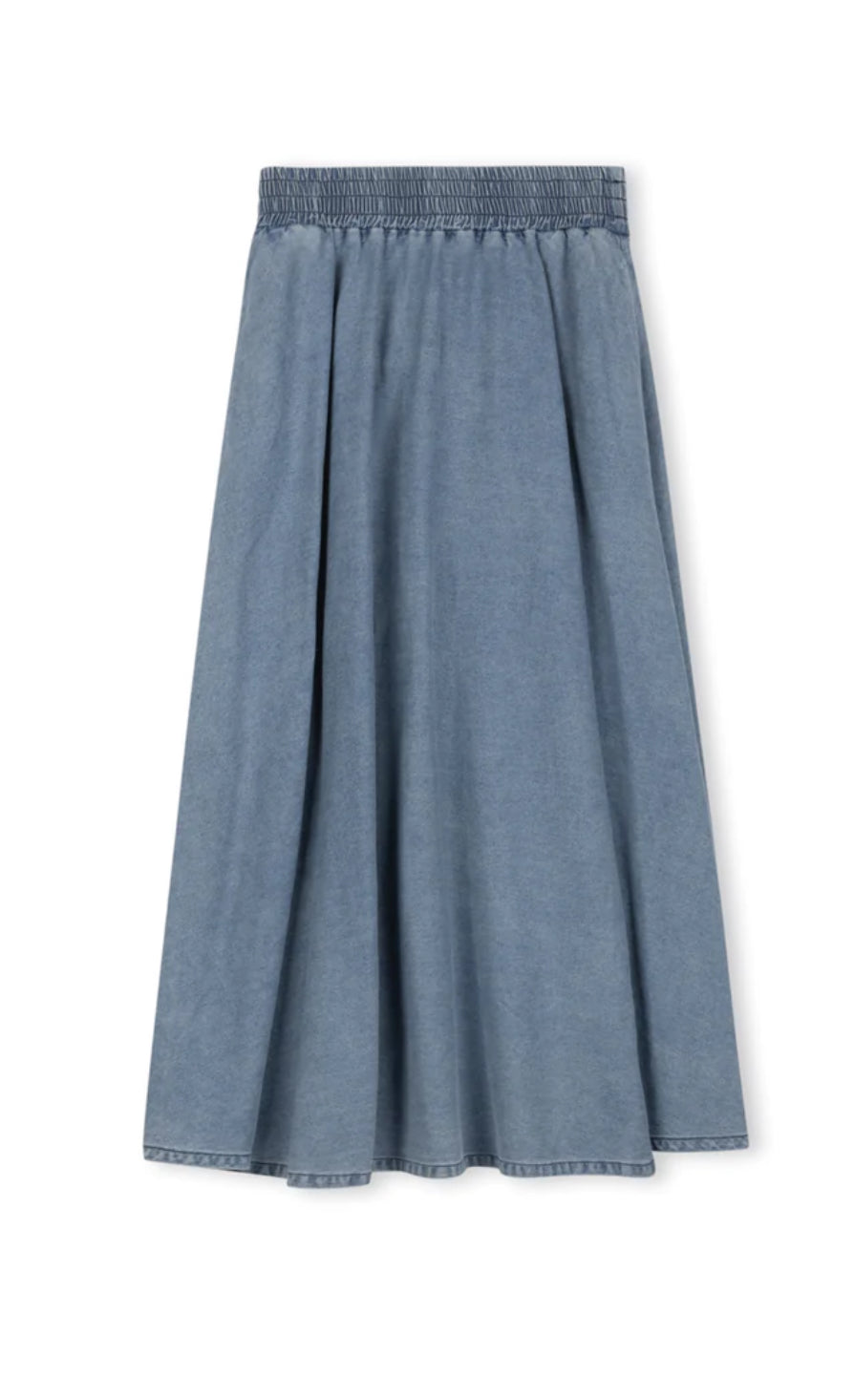 SMOCK WAISTED MAXI SKIRT