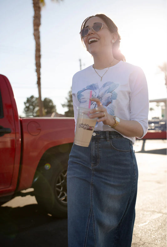 ADINA FLORAL GRAPHIC TEE
