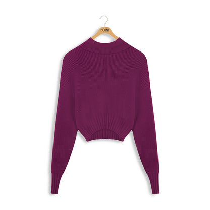 POINT CHUNKY DOLMAN SWEATER