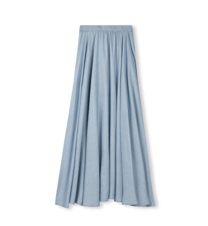 FLOWY DENIM SKIRT