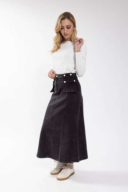 EXAGGERATED POCKET SKIRT