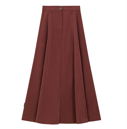 LADIES COTTON MAXI A LINE SKIRT