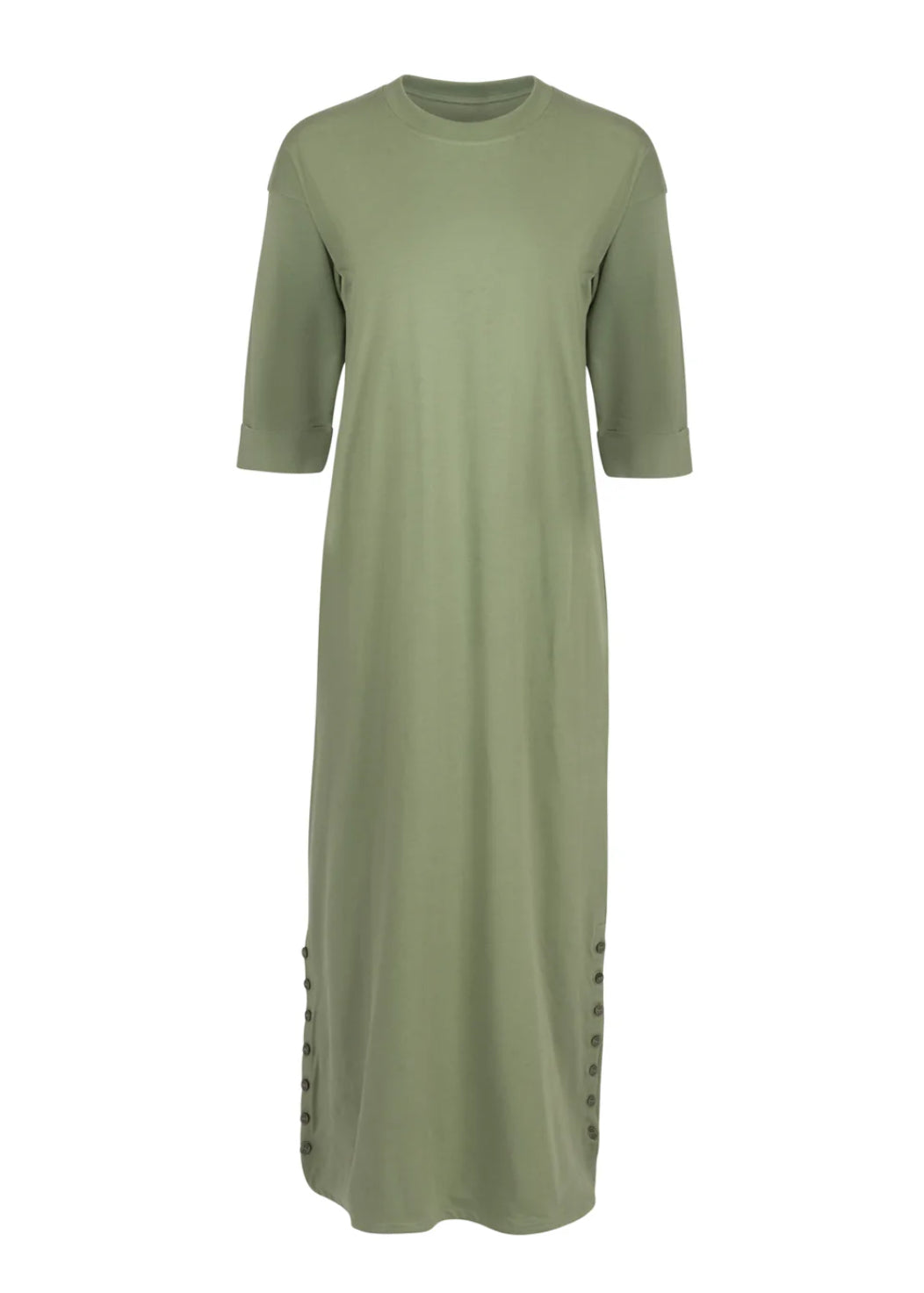 POINT 3/4 SLEEVE MAXI DRESS