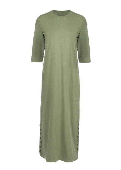 POINT 3/4 SLEEVE MAXI DRESS