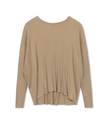 POINT LONG SLEEVE DOLMAN TOP