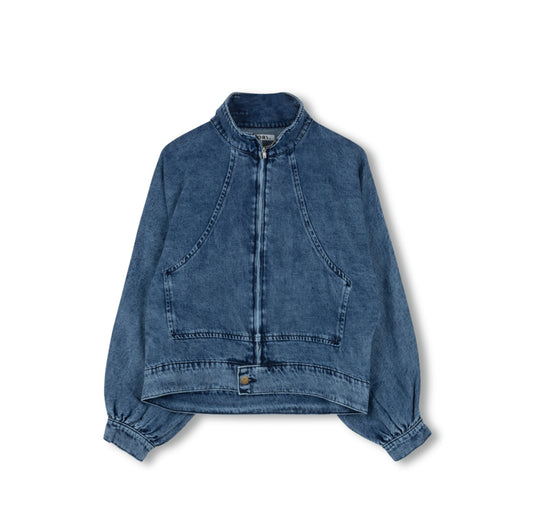 DENIM ZIP UP