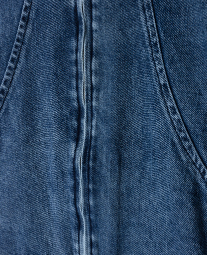 DENIM ZIP UP
