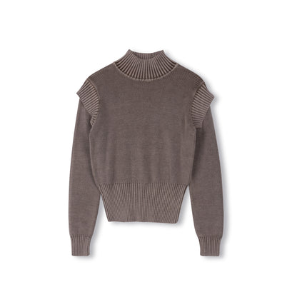 DENIM WASH KNIT TOP