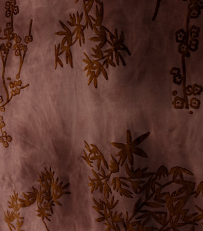 FLORAL SPANDEX TURTLENECK