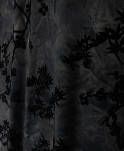 FLORAL SPANDEX TURTLENECK