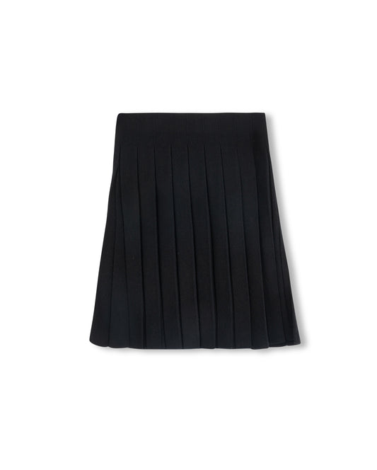 DETAIL SEAM TOP KNIT PLEATED SKIRT