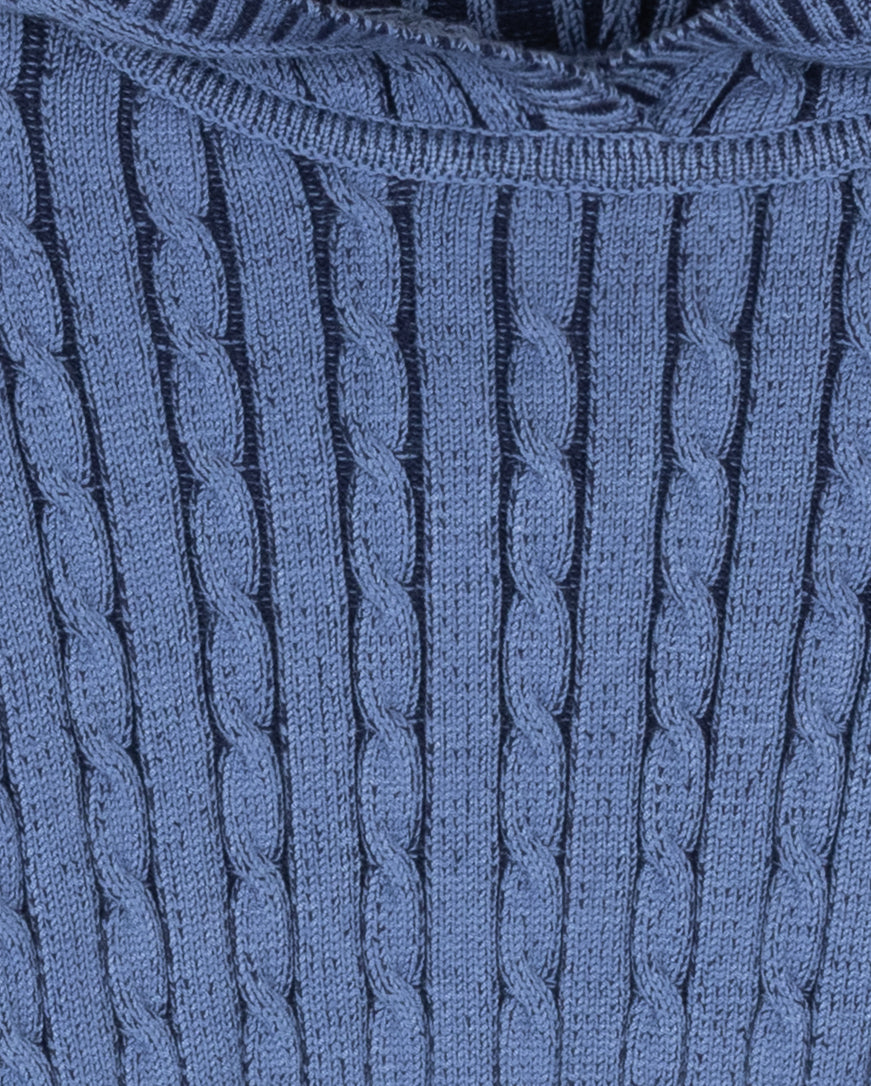 LEON CABLE KNIT HOODIE