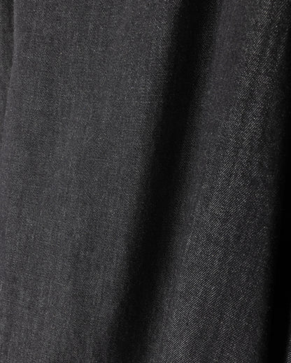 CHAMBRAY DENIM MIDI JUMPER