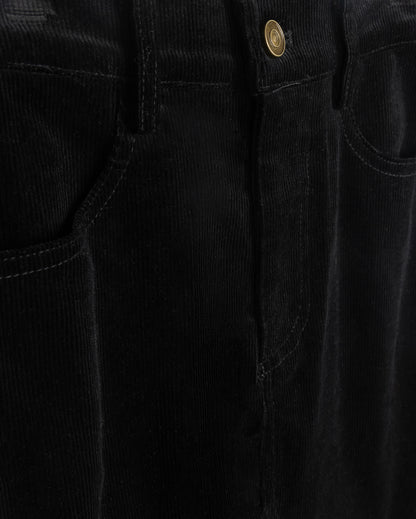 FAINT CORDUROY FRINGE HEM SKIRT