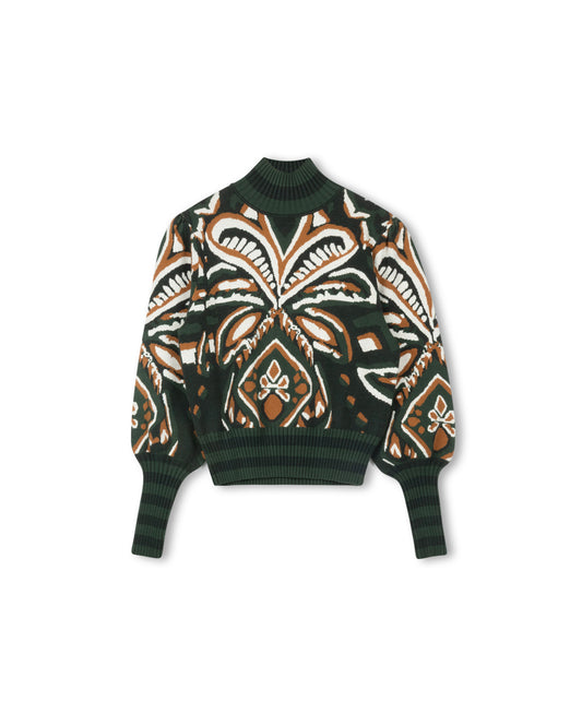 BALLOON SLEEVE TURTLENECK SWEATER