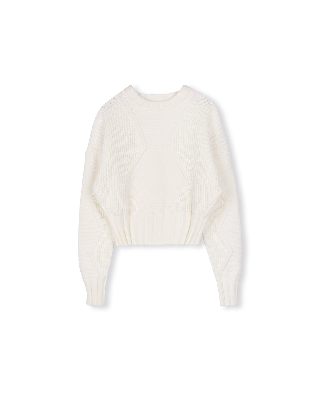 CHUNKY KNIT ZIG ZAG SWEATER