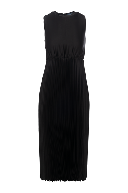 SATIN MAXI PLEATED JUMPER