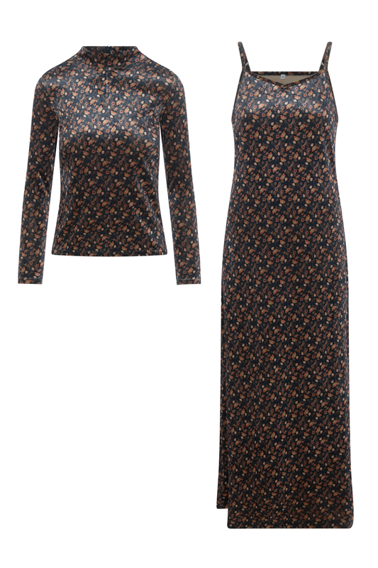 VELOUR FLORAL SET