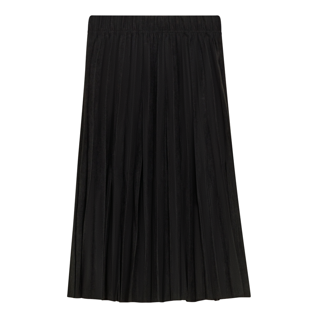 SHORT PLEATED CORDUROY SKIRT