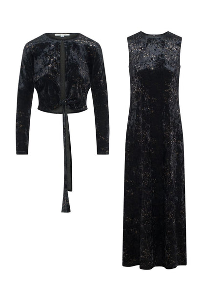 VELOUR BOLERO SET