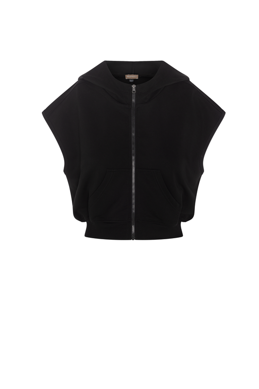 CROPPED HOODIE VEST