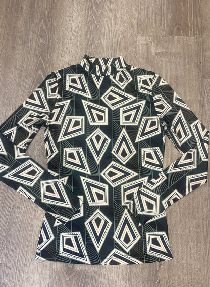 LONG SLEEVE  MOCKNECK TEE