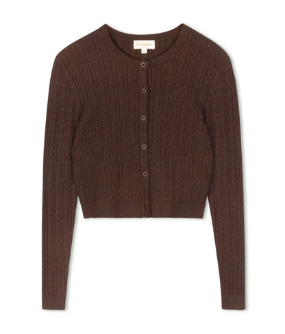 CINNAMON CABLE CARDI