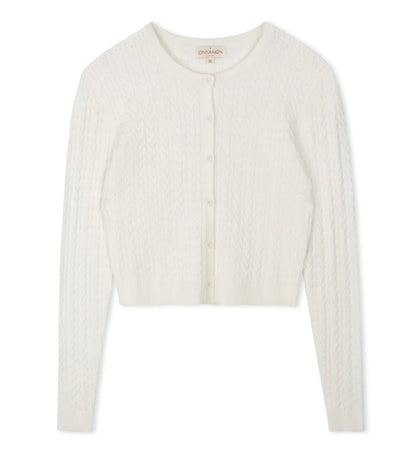 CINNAMON CABLE CARDI
