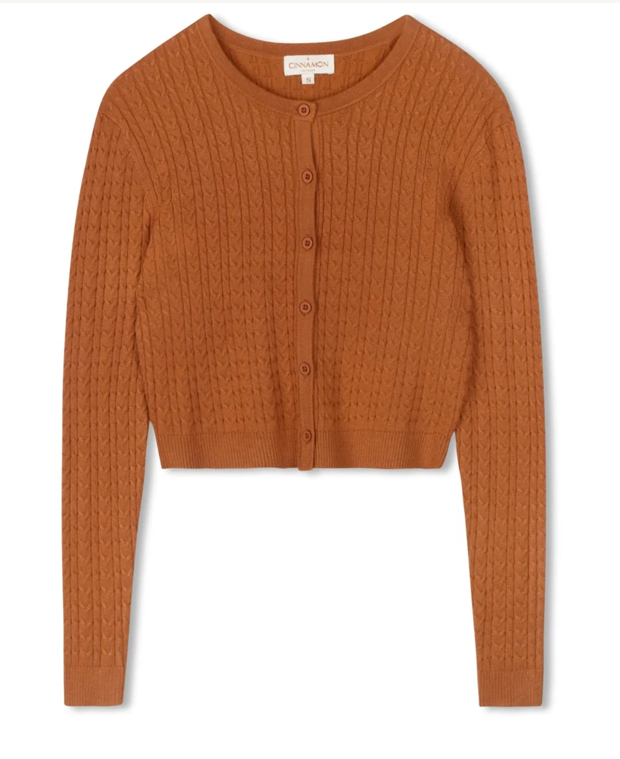CINNAMON CABLE CARDI