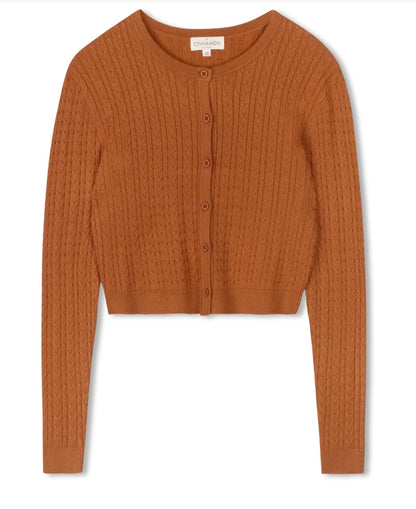 CINNAMON CABLE CARDI