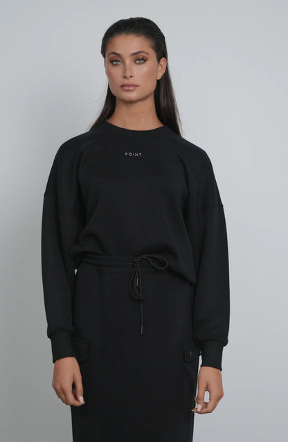 POINT CREW NECK SWEATSHIRT