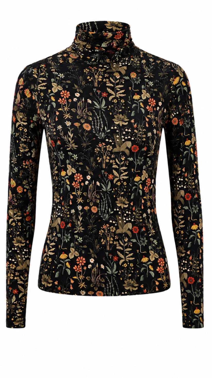 PRINTED MOCKNECK