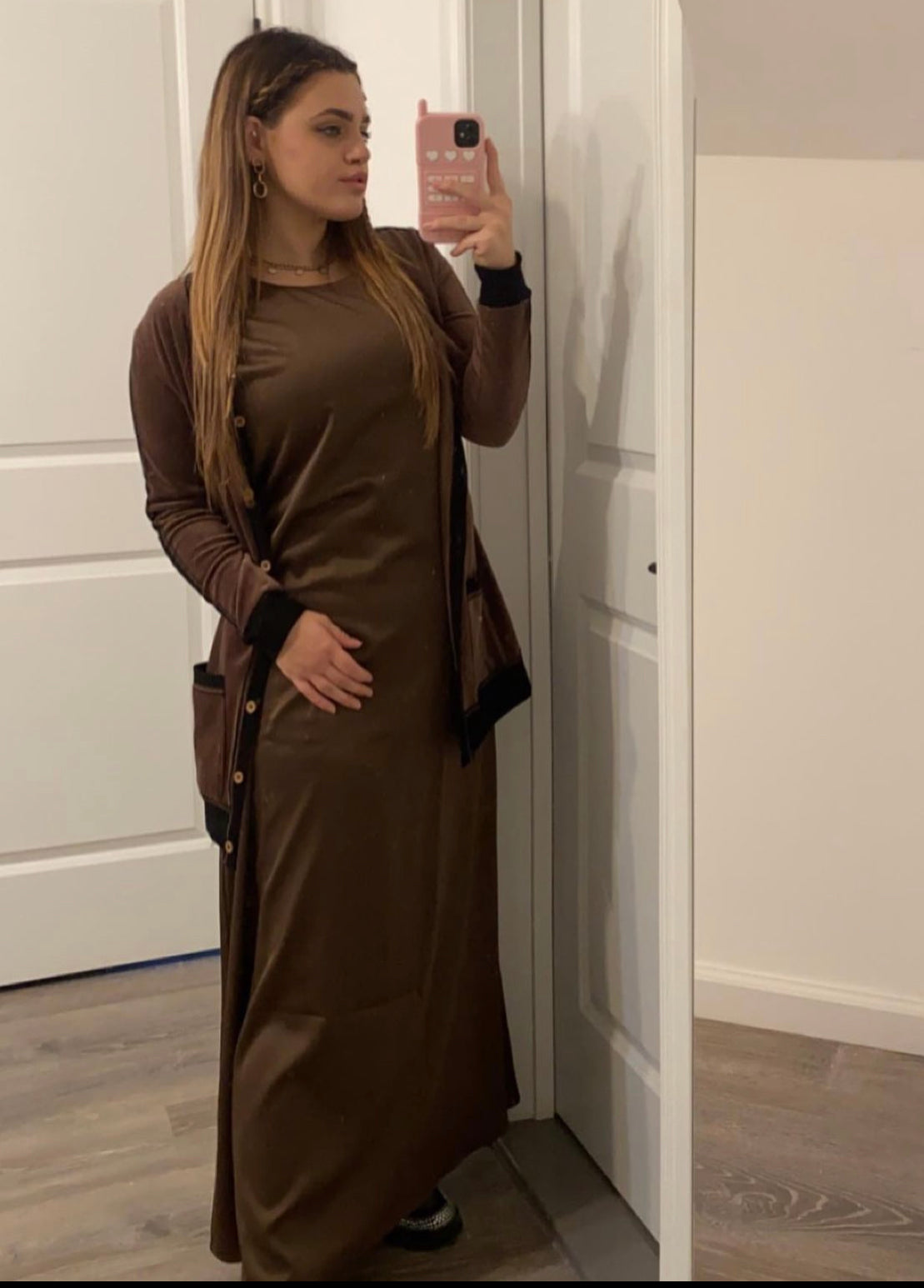 POINT SATIN MAXI DRESS