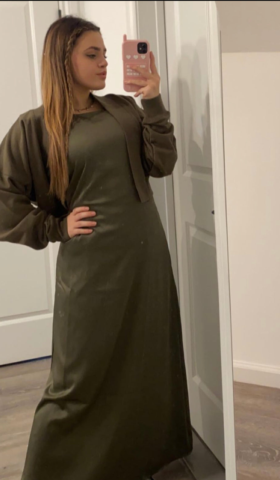 POINT SATIN MAXI DRESS