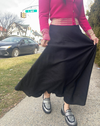 LINEN ALINE MAXI SKIRT