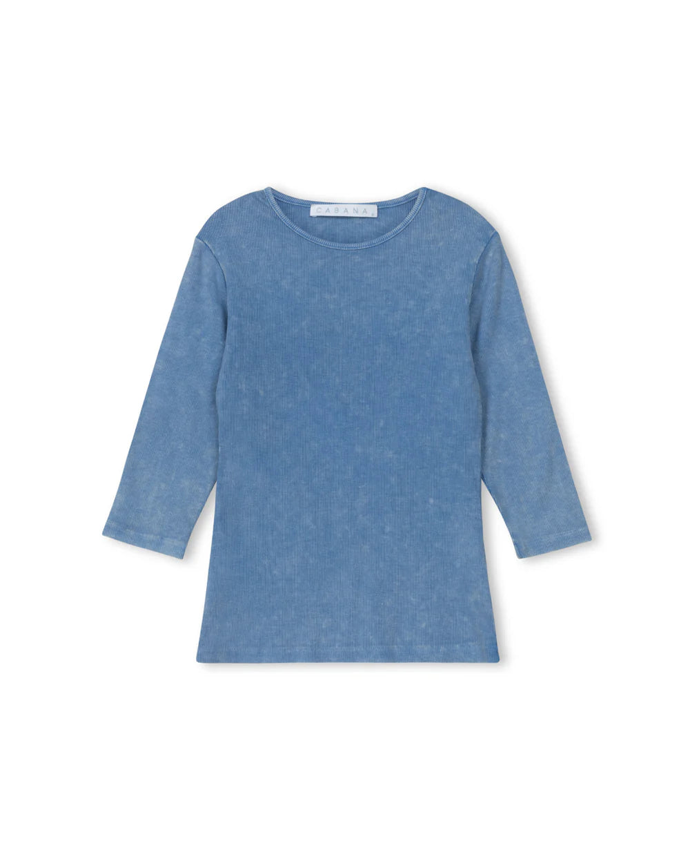 MINERAL WASH RIBBED TEE