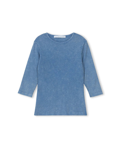MINERAL WASH RIBBED TEE