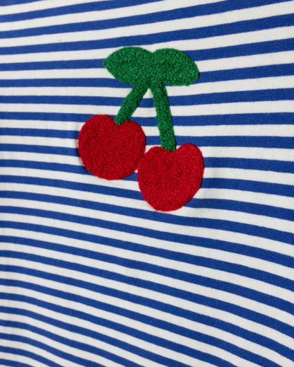 TERRY CHERRY STRIPED TEE