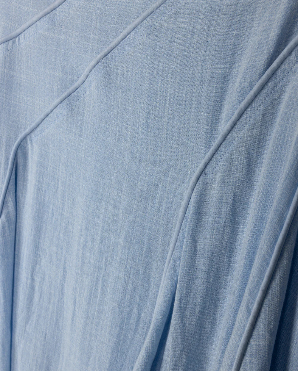 LINEN STITCHED DETAIL MAXI SKIRT