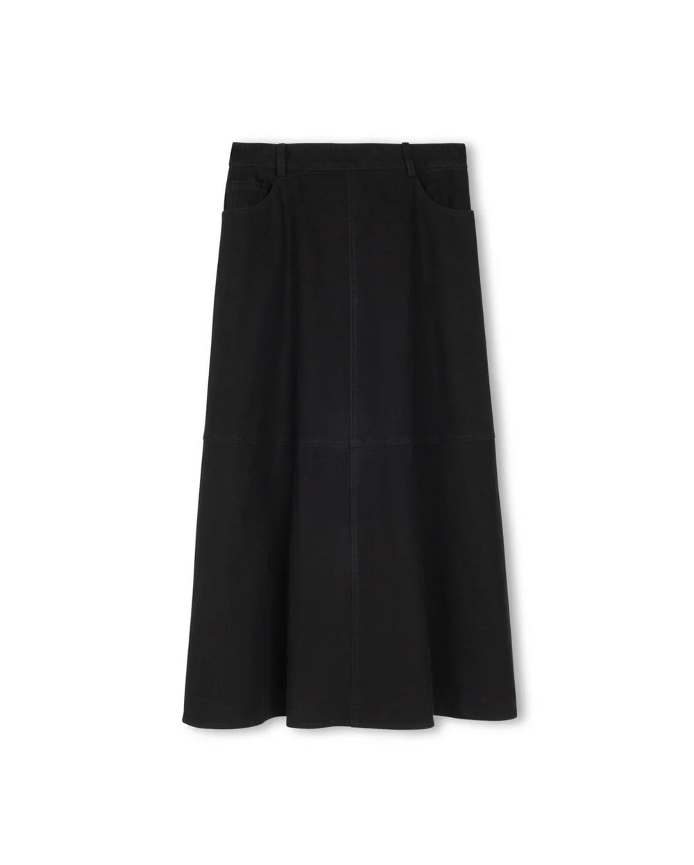 FULL DENIM MAXI SKIRT