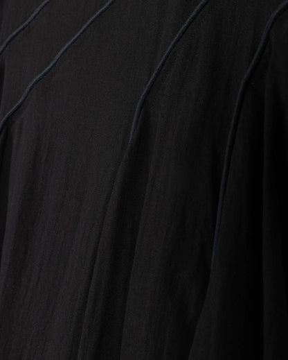 LINEN STITCHED DETAIL MAXI SKIRT