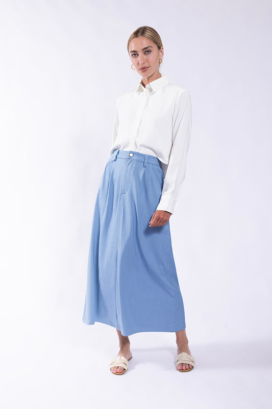 CLASSIC WHITE CROPPED BLOUSE